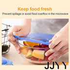 Silicone Stretch Lids Reusable Universal round Square Silicone Food Wrap Bowl Pot Lid Silicone Cover Pan Cooking Kitchen Stuff