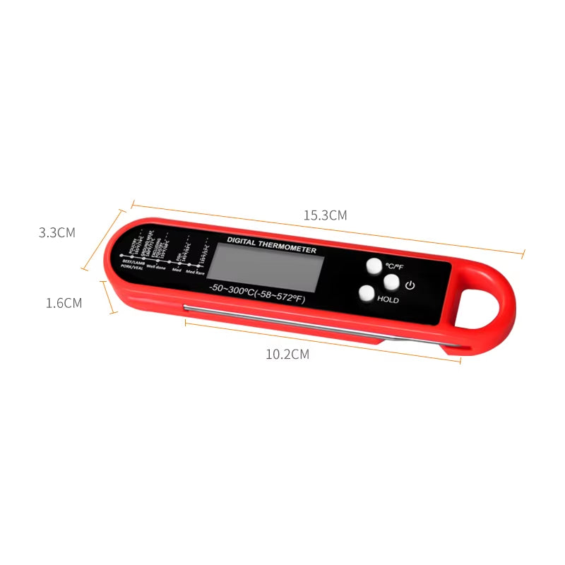 Professional Meat Thermometer Digital, Instant Read with High Accuracy Waterproof & Backlit for Grill, BBQ, Oven, Kitchen