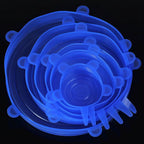 Silicone Stretch Lids Reusable Universal round Square Silicone Food Wrap Bowl Pot Lid Silicone Cover Pan Cooking Kitchen Stuff