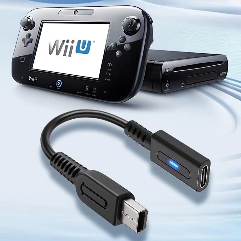 USB C PD Charging Cable for Wii U Console Gaming Controller Power Supply Wire Type C Game Console Cord for Nintendo Wii U Cable