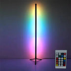 App Controlled RGB Corner Floor Lamp Musical Dimmable for Party Wedding Holiday Events Decoration