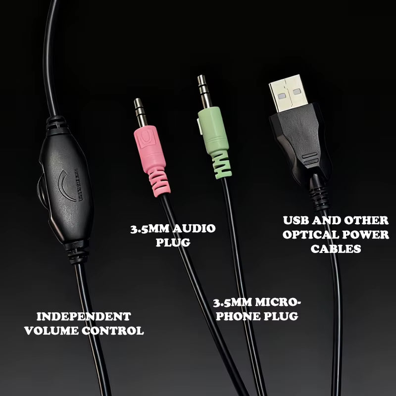 H21 Wired Headphones Gaming, Computer, Music Fits Online Courses, Conferences, Birthdays. Works with Ps4/Ps5/Xbox/Switch/