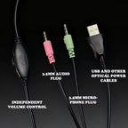 H21 Wired Headphones Gaming, Computer, Music Fits Online Courses, Conferences, Birthdays. Works with Ps4/Ps5/Xbox/Switch/