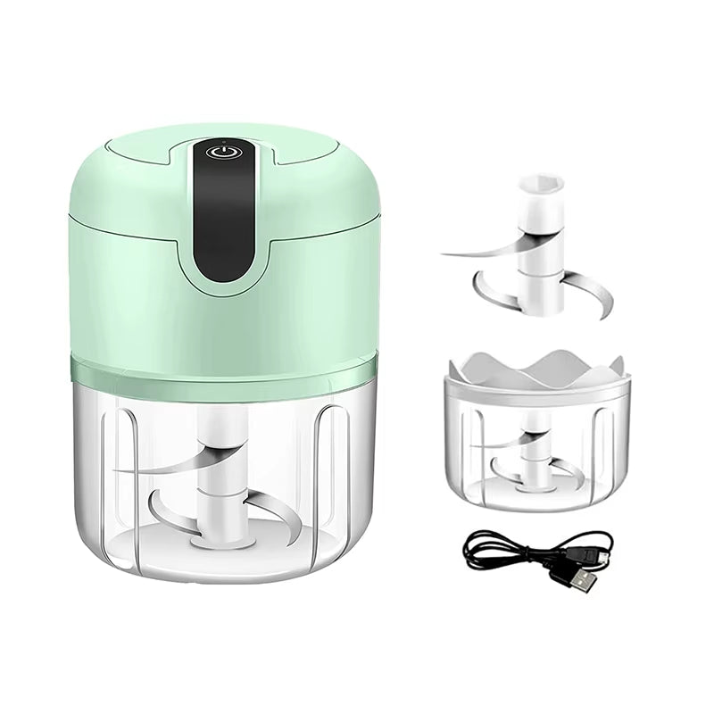 Electric Mini Garlic Chopper,Food Processor,Portable Cordless Garlic Mincer Masher,Meat Grinder