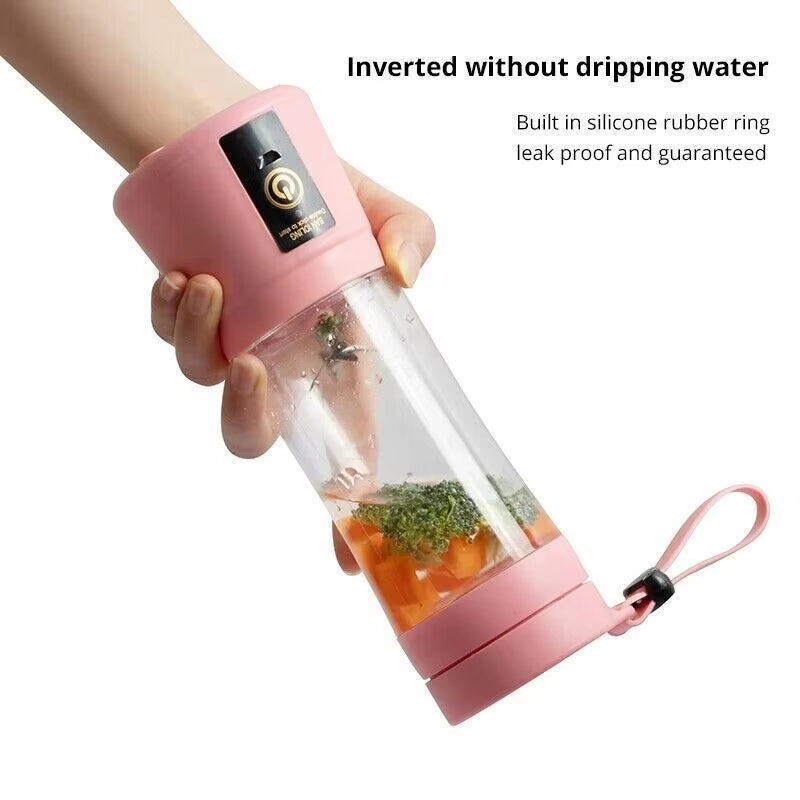 380Ml Portable Juice Mixer Mini Electric Juicer USB Rechargeable Smoothie Smoothie Shake Mixer Outdoor Picnic Portable Juicer