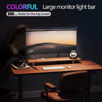 60Cm RGB Led Computer Monitor Light Bar Music Rhythm Screen Hanging Light Dimming Atmosphere Night Lamp for Game/Study/Work