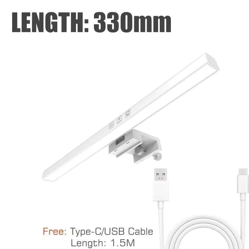 60Cm RGB Led Computer Monitor Light Bar Music Rhythm Screen Hanging Light Dimming Atmosphere Night Lamp for Game/Study/Work