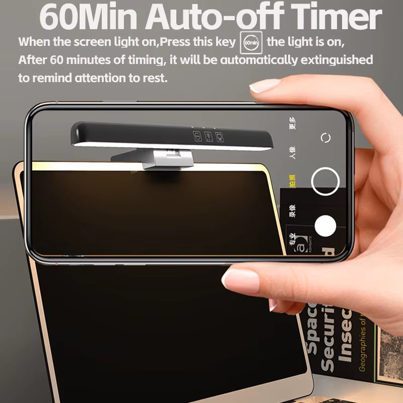 60Cm RGB Led Computer Monitor Light Bar Music Rhythm Screen Hanging Light Dimming Atmosphere Night Lamp for Game/Study/Work