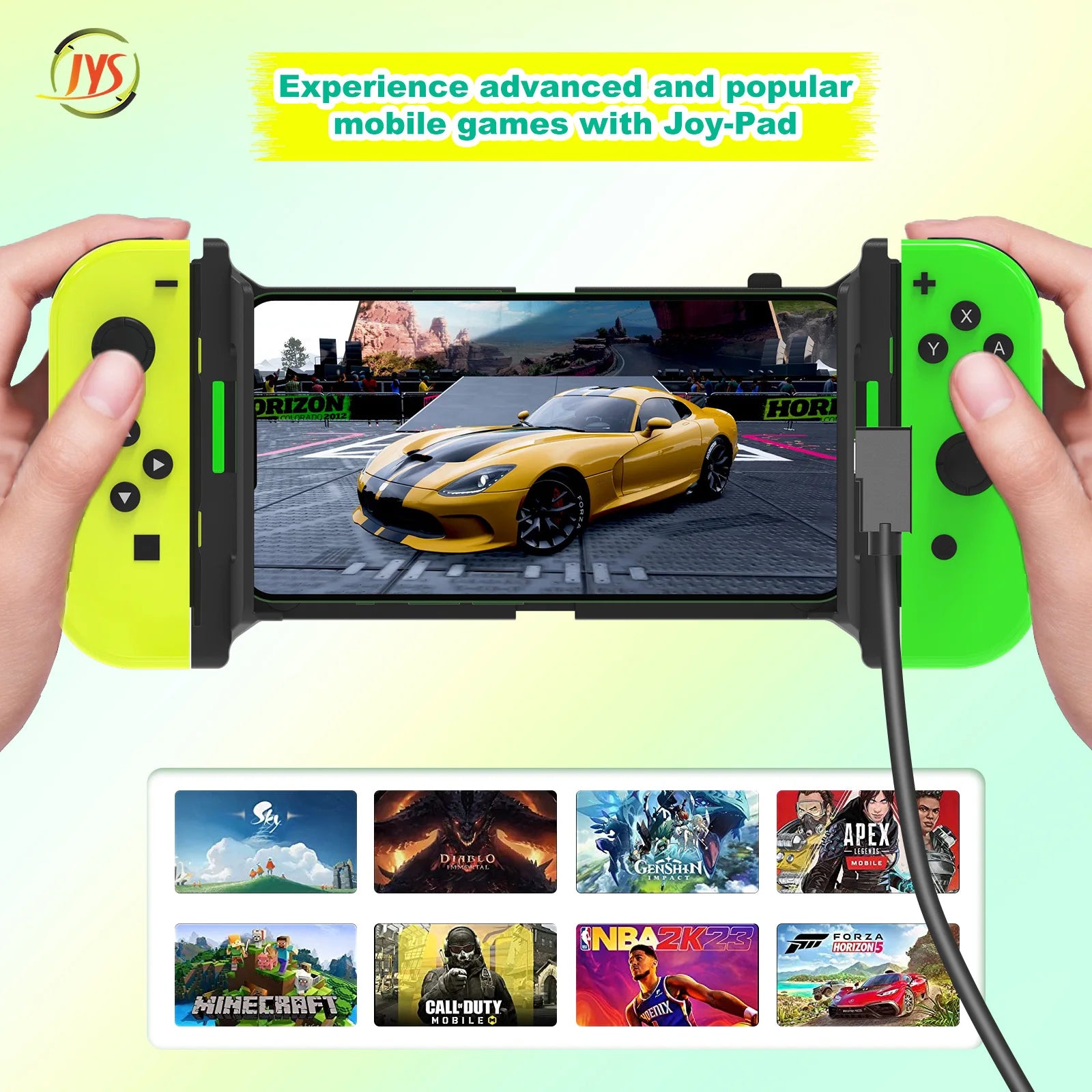 JYS-NS249 Switch Joypad Controller Holder for Phone/Phone PRO MAX for Android/Ios