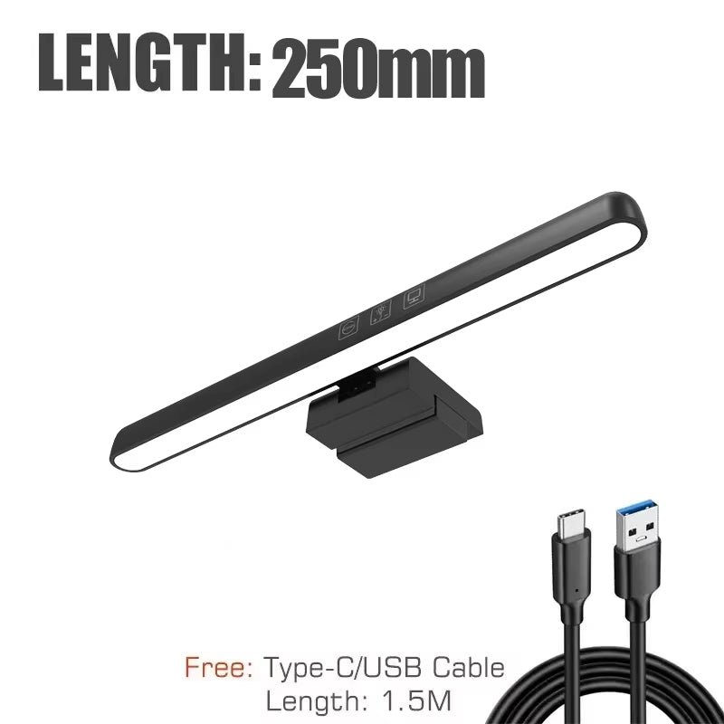 60Cm RGB Led Computer Monitor Light Bar Music Rhythm Screen Hanging Light Dimming Atmosphere Night Lamp for Game/Study/Work