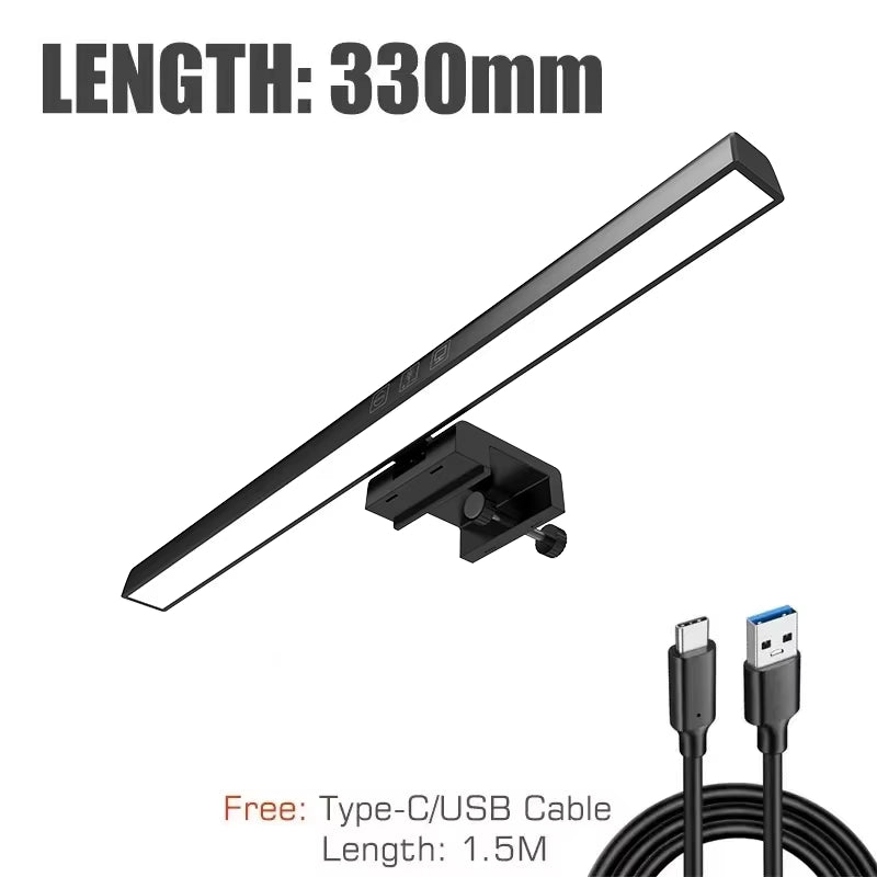 60Cm RGB Led Computer Monitor Light Bar Music Rhythm Screen Hanging Light Dimming Atmosphere Night Lamp for Game/Study/Work