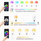 Tuya Wifi/Bluetooth Smart Bulb Alexa Led Lamp E27 RGB Smart Light Bulbs 110V 220V Smart Lamps for Google Assisatnt Smart Life